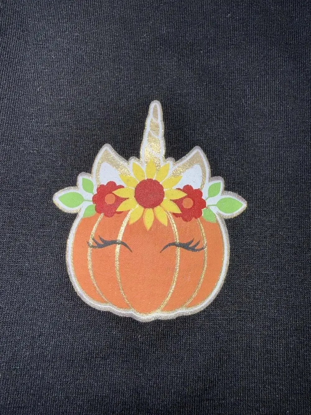 NWT btween Girls Size 5 Fall Pumpkin LOVE Top Leggings Scrunchie 3 Pc Set